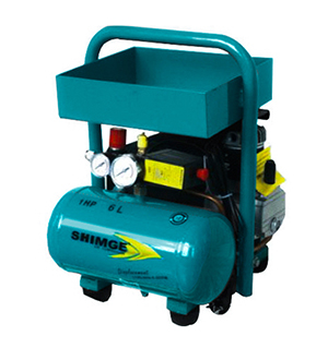 Compresor de aire eléctrico de 1HP 6L con caja de herramientas